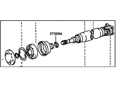 Lexus 37110-48010 Shaft Assy, Propeller, Rear