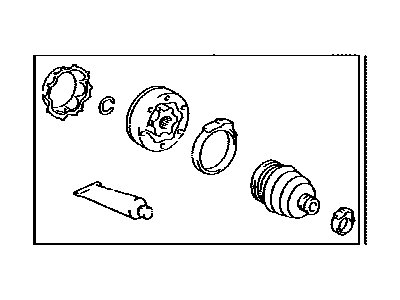 Lexus 04437-30050 Boot Kit, Rear Drive Shaft Inboard Joint