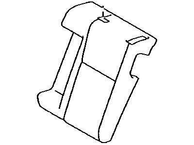 Lexus 71078-53072-P2 Rear Seat Back Cover Sub-Assembly, Left (For Separate Type)