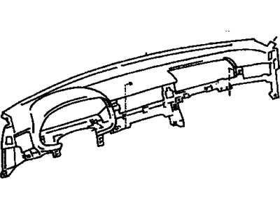 Lexus 55401-24070-E0 Pad Sub-Assy, Instrument Panel Safety