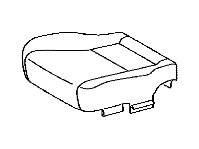 Lexus 71072-50581-A4 Front Seat Cushion Cover, Left (For Separate Type)
