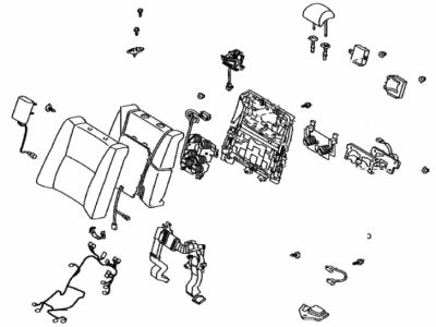 Lexus 71480-50F60-A2 Back Assy, Rear Seat, RH (For Separate Type)