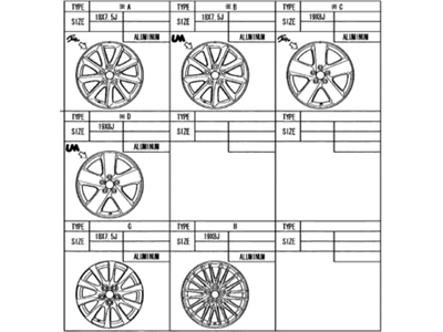 Lexus 42611-50470 Wheel, Disc