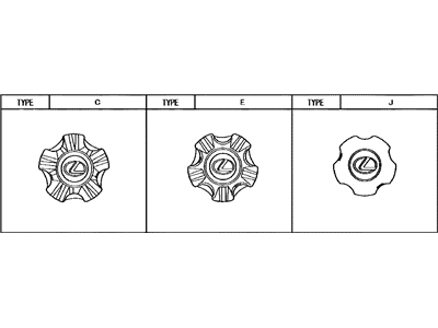 Lexus 4260B-60050 Ornament Sub-Assy, Wheel Hub
