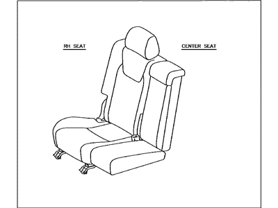 Lexus 71300-0E301-A0 Seat Assembly, Rear