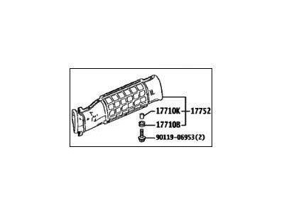 Lexus 17752-70020 INLET, AIR CLEANER