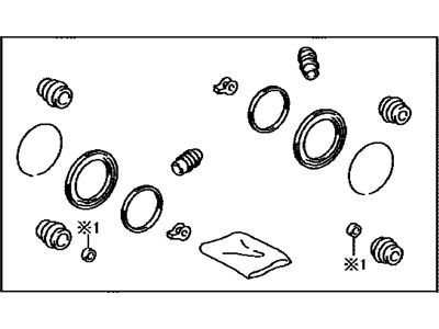 Lexus 04479-33350 Cylinder Kit, Rear Disc