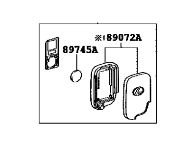 Lexus 89904-30270 Electrical Key Transmitter Sub-Assembly