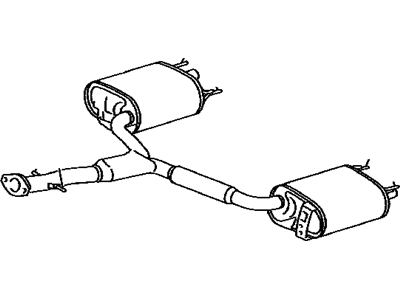 Lexus 17430-31790 Exhaust Tail Pipe Assembly