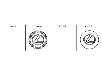 Lexus 42603-53060 Ornament Sub-Assy, Wheel Hub