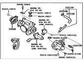 OEM 2002 Lexus GS430 Body Assembly, Throttle - 22030-50160