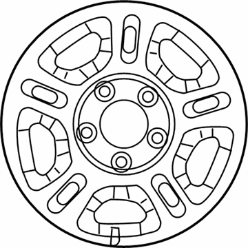 OEM Ford YL5Z-1015-CA - Wheel Assembly