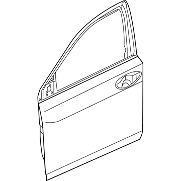 Acura 67010-TY2-A90ZZ Panel, Right Front Door (Dot)