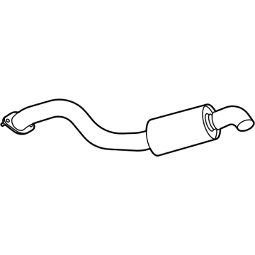 GM 84269323 Muffler & Pipe Assembly