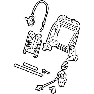 Honda 81526-SDN-A42 Frame, L. FR. Seat-Back