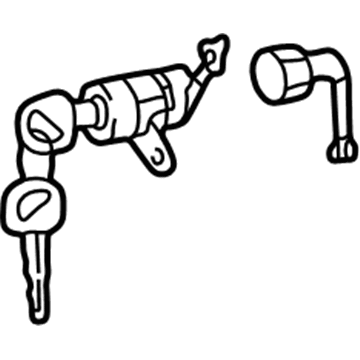 Hyundai 81971-38A00 Front Door Lock Assembly, Left