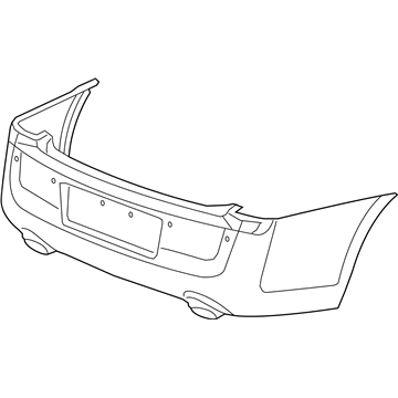 Mopar 68127950AC Rear Bumper Cover