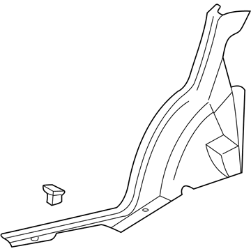 Hyundai 85890-25000-LT Trim Assembly-Rear Wheel House RH