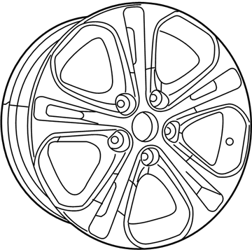 Mopar 1SZ24GSAAB Wheel-Aluminum