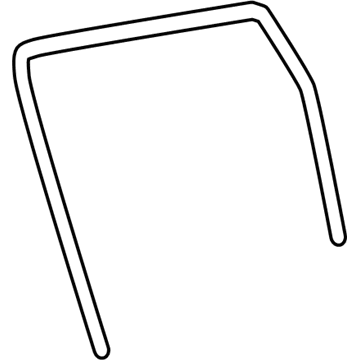 Mopar 5076872AD WEATHERSTRIP-Rear Door Flush Glass