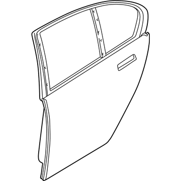 BMW 41-52-7-202-089 Door, Rear Left