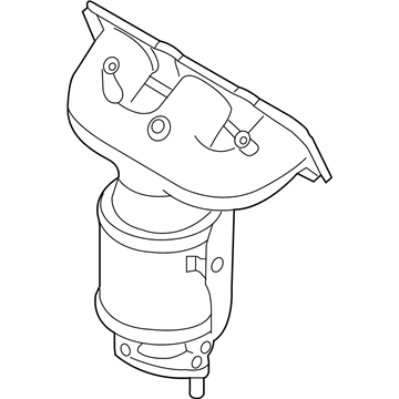 Hyundai 28510-3CBH0 Exhaust Manifold Catalytic Assembly, Right