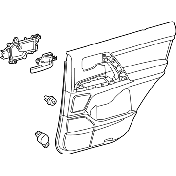 Toyota 67640-60B61-C1 Door Trim Panel