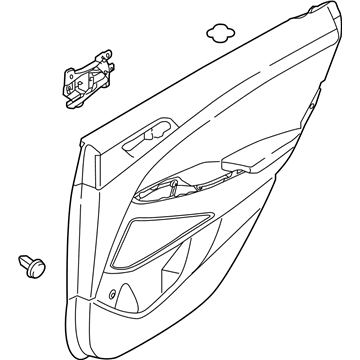 Hyundai 83308-D3050-TTP Panel Assembly-Rear Door Trim, RH