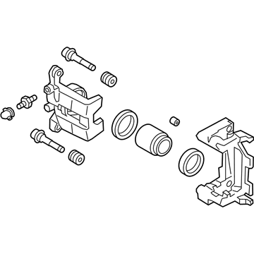 Infiniti 44011-5NA1A CALIPER ASSY-REAR LH, W/O PAD & SHIM