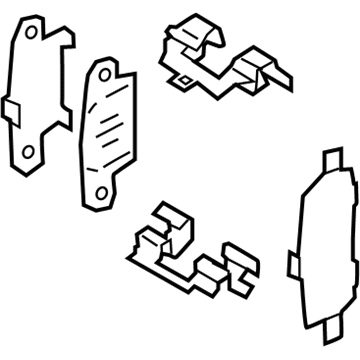 Infiniti D4080-5NA0A Hardware Kit-Rear Disc Brake Pad