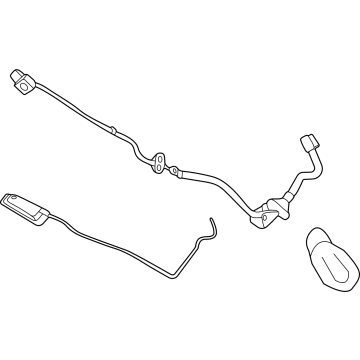 Hyundai 92550-J9600 HOLDER & WIRING-LICENSE LAMP