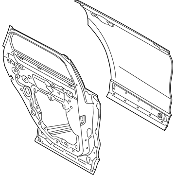 Ford LJ7Z-7824630-A DOOR ASY - REAR