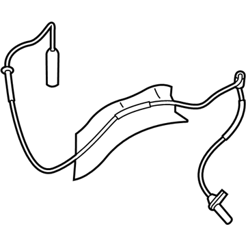 BMW 34-52-6-855-017 Front Abs Wheel Speed Sensor