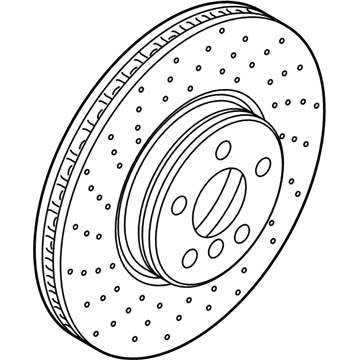 BMW 34-11-6-858-623 Brake Disc, Lightweight, Vented, Performance.