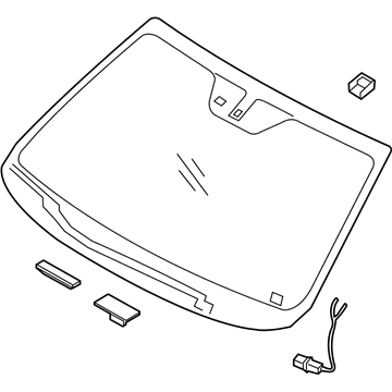 Kia 861101U050 Windshield Glass Assembly