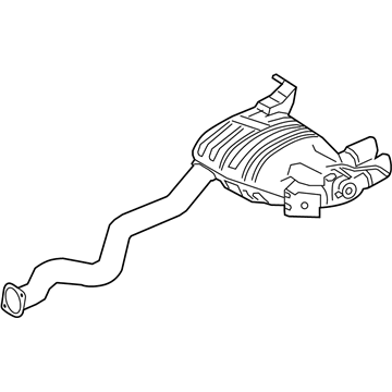 BMW 18-30-7-615-958 Rear Exhaust Flap Muffler