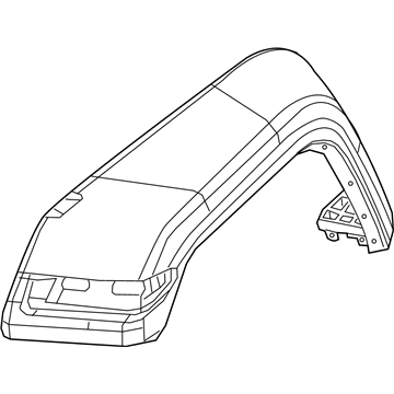 Mopar 6AD66TZZAH NONPART-Wheel Flare