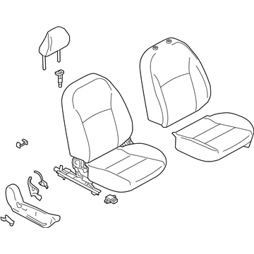 Nissan 87000-5RL2A Seat Assembly-Front, RH