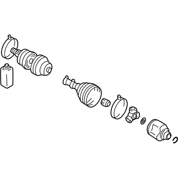 Mopar MR357815 Axle Shaft Front Left