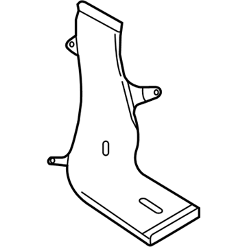 BMW 51-47-7-307-881 HEATER DUCT, REAR, LEFT FRON