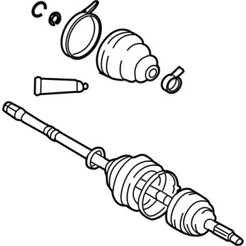 Lexus 43470-59605 Shaft Assembly, OUTBOARD