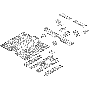 GM 96813448 Floor Pan Assembly