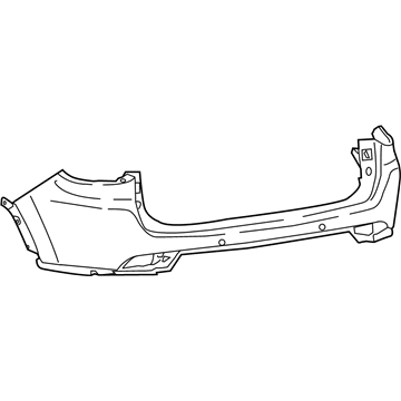 Mopar 5SY37TZZAB Rear Upper Bumper Cover