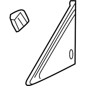 Honda 75490-TM8-A01 Garnish Assy., R. FR. Corner Pillar