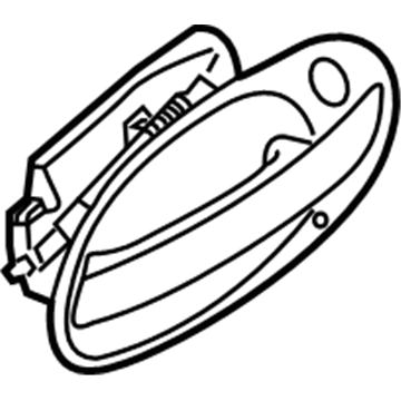 BMW 51-21-7-191-893 Outer Door Handle, Left