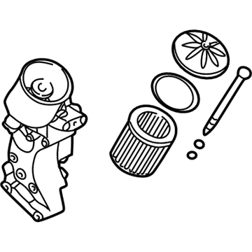 BMW 11-42-7-839-858 Oil Filter With Oil Cooler Connection