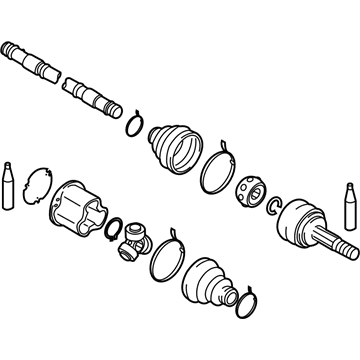 Infiniti 39101-1MC0B Shaft Front Drive