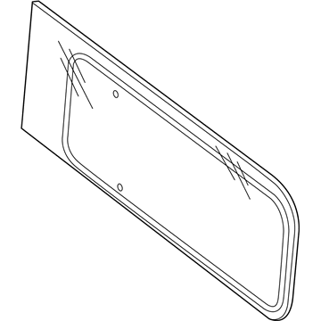 Nissan 82300-1PC0A Glass Assembly-Slide Door, RH