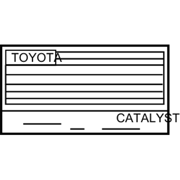 Toyota 11298-37360 Emission Label