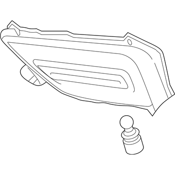 Hyundai 92406-S1000 Lamp Assembly-Back Up, RH